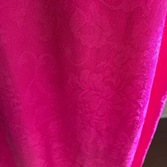 Karin Stevens Fucsia Pink Flower  Sleeveless Dress LARGE - Picture 5 of 6